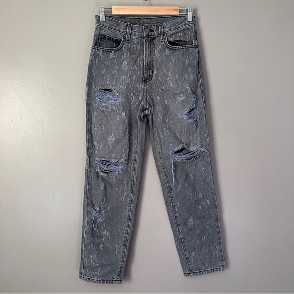 Carmar Distressed Denim Straight Leg Jeans - Picture 1 of 10